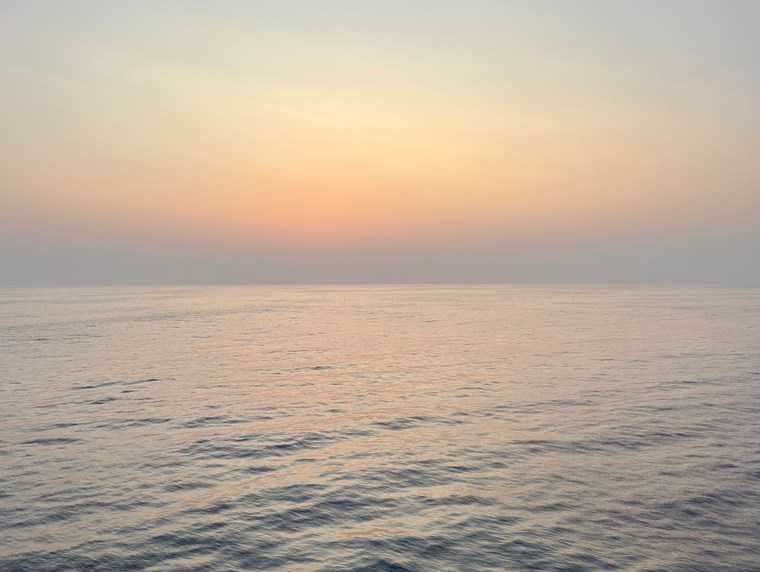 Sunrise on bay of biscay
