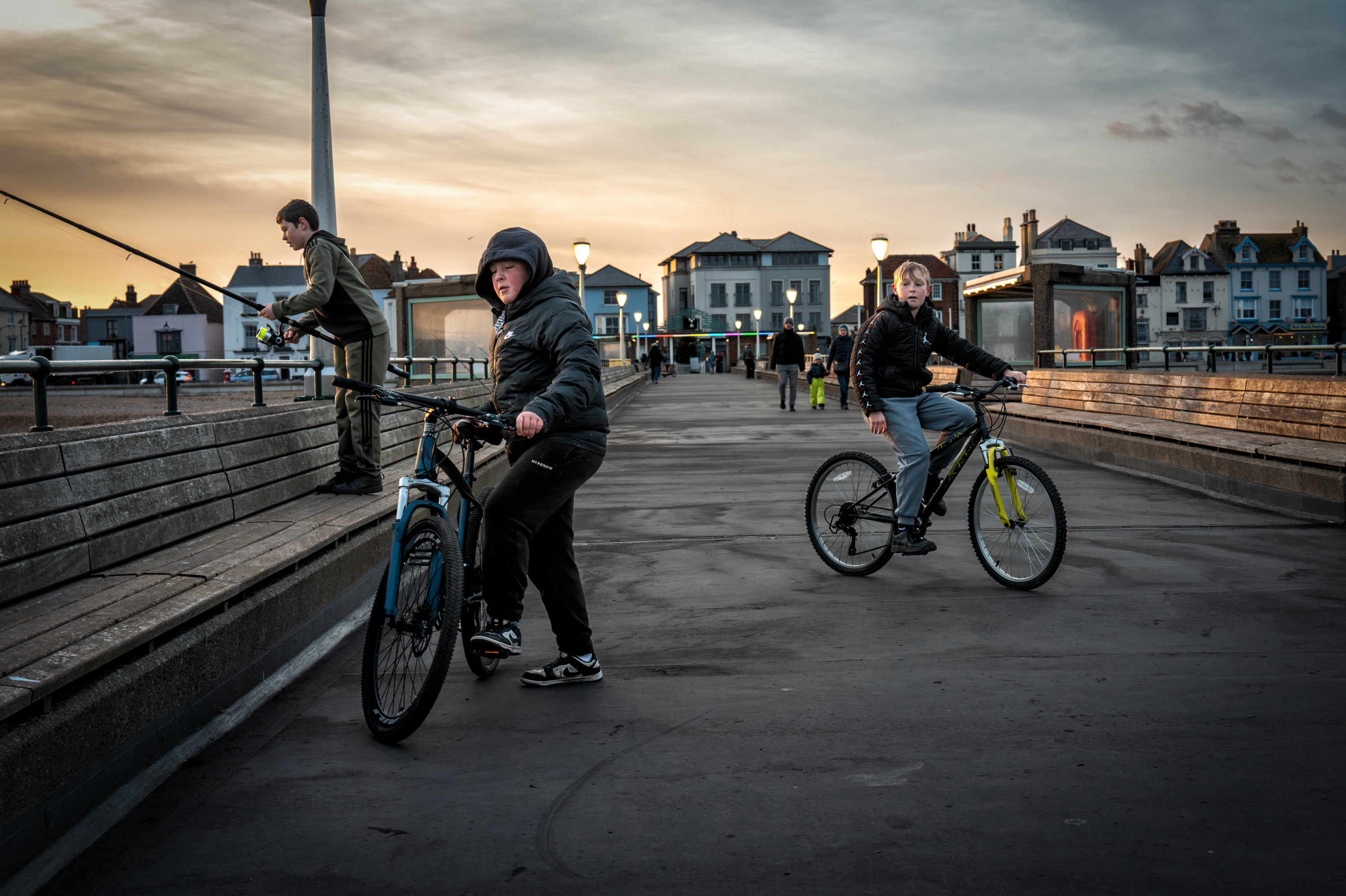 Boys on the pier